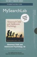 Abnormal Child and Adolescent Psychology di Rita Wicks-Nelson, Allen C. Israel edito da Pearson