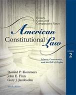 American Constitutional Law di Donald P. Kommers, John E. Finn, Gary J. Jacobsohn edito da Rowman & Littlefield