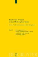 Recht und Frieden in der Philosophie Kants edito da De Gruyter