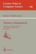 Memory Management di Baker edito da Springer Berlin Heidelberg