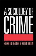 A Sociology of Crime di Peter Eglin edito da Routledge