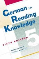 German For Reading Knowledge di Hubert Jannach, Richard Korb edito da Cengage Learning, Inc
