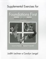 Foundations First with Readings: Sentences and Paragraphs: Supplemental Exercises edito da Bedford Books