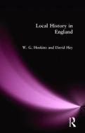 Local History in England di W. G. Hoskins edito da Pearson Education