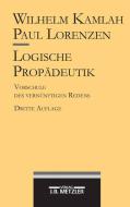 Logische Propädeutik edito da J.B. Metzler
