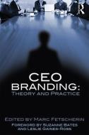CEO Branding di Marc Fetscherin edito da Routledge