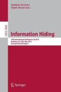 Information Hiding edito da Springer Berlin Heidelberg