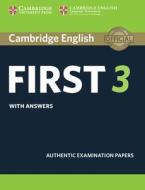 Cambridge English First 3 Student's Book with Answers edito da Cambridge University Press