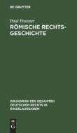 Römische Rechtsgeschichte di Paul Posener edito da De Gruyter