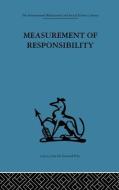 Measurement of Responsibility di Elliott Jaques edito da Taylor & Francis Ltd
