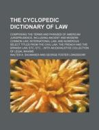 The Cyclopedic Dictionary of Law; Comprising the Terms and Phrases of American Jurisprudence, Including Ancient and Modern Common Law, International L di Walter A. Shumaker edito da Rarebooksclub.com