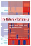 The Nature Of Difference edito da Mit Press Ltd