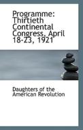 Programme di Daughters Of the American Revolution edito da Bibliolife