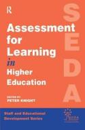 Assessment For Learning In Higher Education edito da Taylor & Francis Ltd