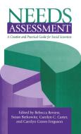 Needs Assessment di Rebecca Reviere edito da Taylor & Francis Inc