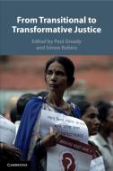 From Transitional To Transformative Justice edito da Cambridge University Press