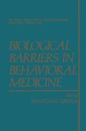Biological Barriers in Behavioral Medicine edito da Springer US