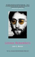 Lennon Remembers: The Full Rolling Stone Interviews from 1970 di Jann S. Wenner, John Lennon edito da VERSO