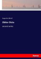 Obiter Dicta di Augustine Birrell edito da hansebooks