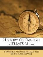 History of English Literature ...... di Alois Brandl edito da Nabu Press
