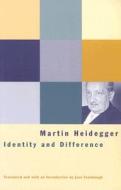 Identity and Difference di Martin Heidegger edito da UNIV OF CHICAGO PR