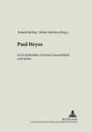 Paul Heyse edito da Lang, Peter GmbH