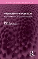 Vocabularies Of Public Life edito da Taylor & Francis Ltd