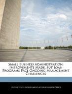 Small Business Administration: Improvements Made, But Loan Programs Face Ongoing Management Challenges edito da Bibliogov