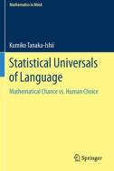 Statistical Universals of Language di Kumiko Tanaka-Ishii edito da Springer International Publishing