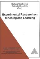 Experimental Research on Teaching and Learning edito da Lang, Peter GmbH