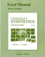Excel Manual for Elementary Statistics di Ron Larson, Elizabeth Farber edito da Pearson Education (US)