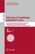 Advances in Cryptology - EUROCRYPT 2018 edito da Springer International Publishing