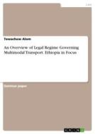 An Overview of Legal Regime Governing Multimodal Transport. Ethiopia in Focus di Tewachew Alem edito da GRIN Verlag