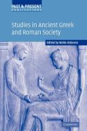 Studies in Ancient Greek and Roman Society edito da Cambridge University Press