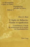 L'Orphée de Ballanche: Genèse et signification di Alan J. L. Busst edito da Lang, Peter