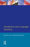 Vocabulary and Language Teaching di Ronald Carter edito da Pearson Education