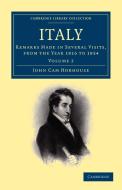 Italy di John Cam Hobhouse edito da Cambridge University Press