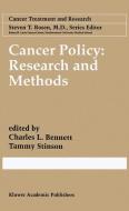 Cancer Policy: Research and Methods edito da Springer US