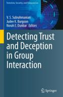 Detecting Trust and Deception in Group Interaction edito da Springer International Publishing