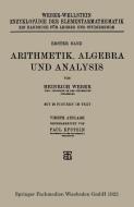 Arithmetik, Algebra und Analysis di Paul Epstein, Heinrich Weber edito da Vieweg+Teubner Verlag