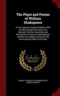 The Plays And Poems Of William Shakspeare di Samuel Johnson edito da Andesite Press