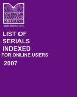List of Serials Indexed for Online Users edito da CLAITORS PUB DIVISION