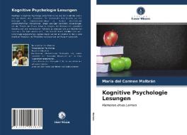 Kognitive Psychologie Lesungen di Malbran Maria del Carmen Malbran edito da KS OmniScriptum Publishing