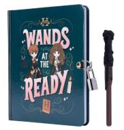 Harry Potter: Wands at the Ready Lock & Key Diary di Insights edito da INSIGHT ED
