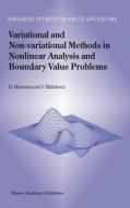 Variational and Non-variational Methods in Nonlinear Analysis and Boundary Value Problems di Dumitru Motreanu, Vicentiu D. Radulescu edito da Springer US