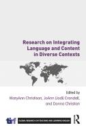 Research On Integrating Language And Content In Diverse Contexts edito da Taylor & Francis Ltd