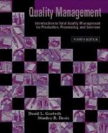 Quality Management di David L. Goetsch edito da Pearson Education Limited