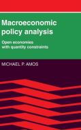 Macroeconomic Policy Analysis di Michael P. Amos edito da Cambridge University Press