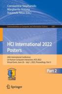 HCI International 2022 Posters edito da Springer International Publishing