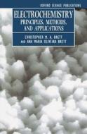 Electrochemistry: Principles, Methods, and Applications di Christopher M. A. Brett, Ana Maria Oliveira Brett edito da OXFORD UNIV PR
